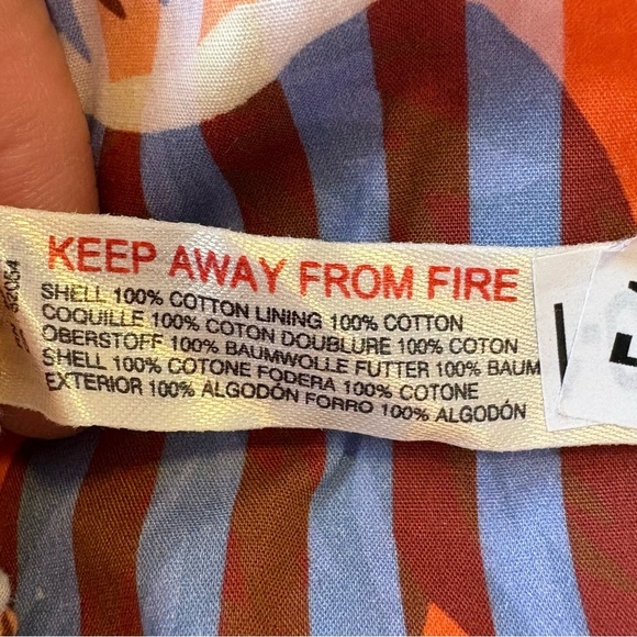 Anthropologie XL Pink Blue Red Floral Print Crop Tank Top Vacation Resort - Picture 10 of 13